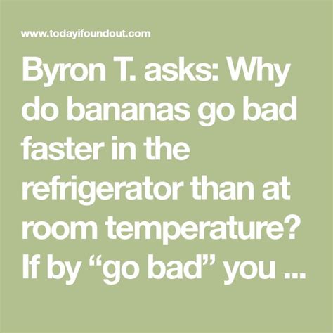 Do bananas go bad faster in fridge?