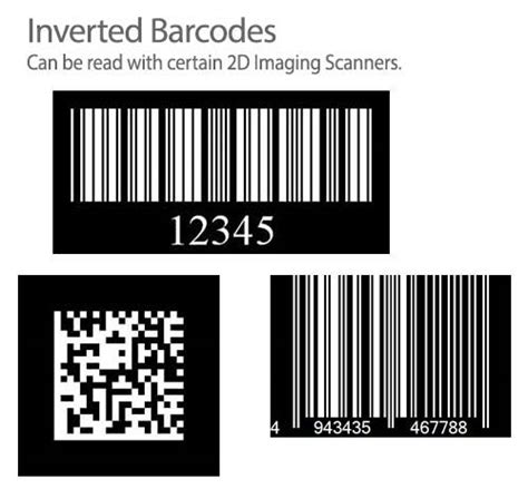 Do barcodes work inverted?