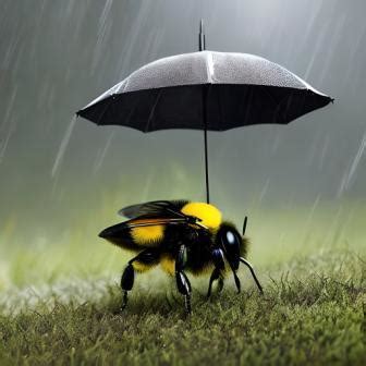 Do bees come out in the rain?