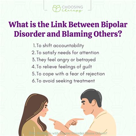Do bipolar people blame others?