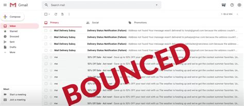 Do blocked emails bounce back Gmail?