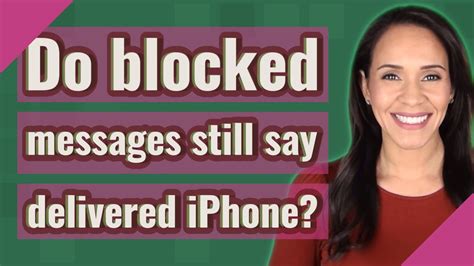 Do blocked iPhone messages say delivered?