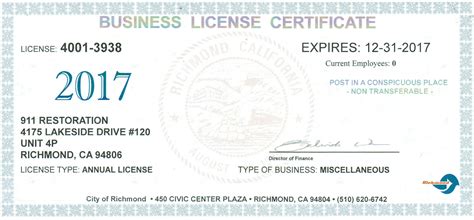 Do business licenses expire in California?