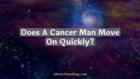 Do cancers move fast in relationships?