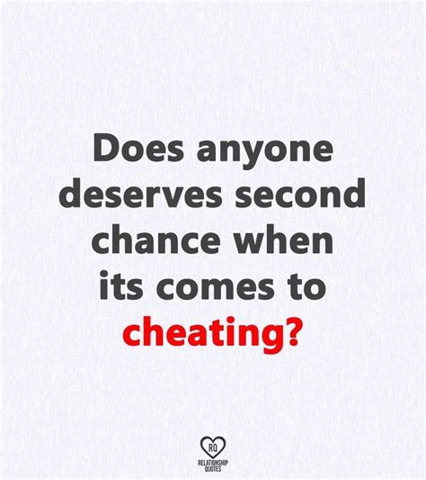 Do cheaters deserve second chances?