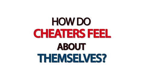 Do cheaters ever feel sorry?