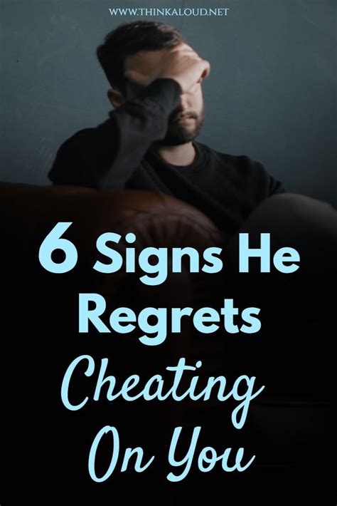 Do cheaters really regret?