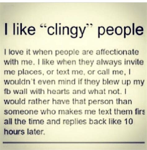 Do clingy people know they are clingy?