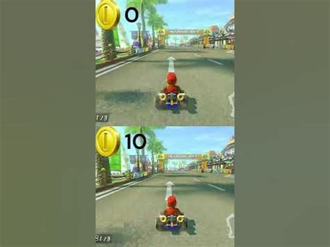 Do coins make you faster in Mario Kart?