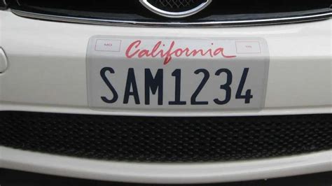 Do cops care about front license plate California?