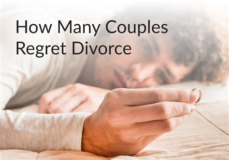 Do couples regret divorce?