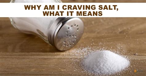 Do depressed people crave salt?