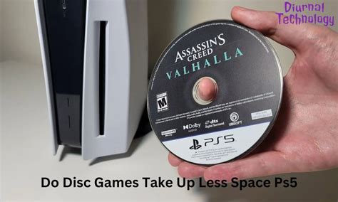 Do discs take up less space on PS5?