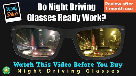 Do driving glasses really work?