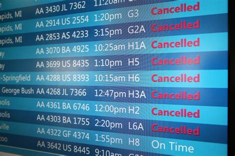 Do early flights get cancelled less?