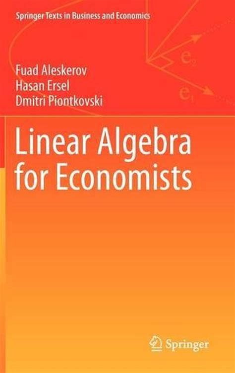 Do economists use linear algebra?