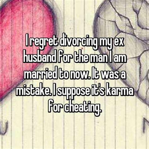 Do ex husbands ever regret divorce?