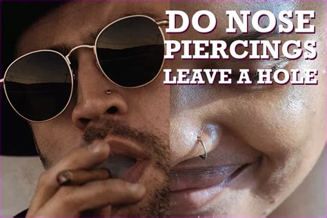 Do facial piercings leave holes?