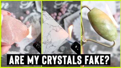 Do fake crystals burn?