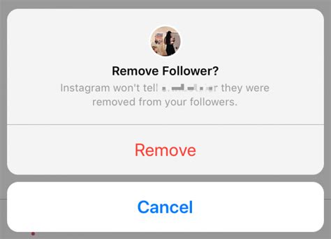 Do followers see when you remove them?