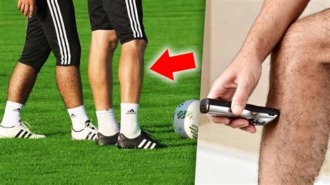 Do footballers shave their legs?
