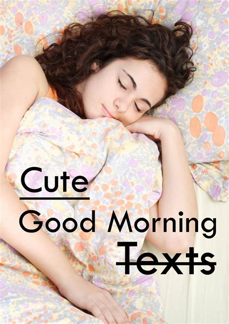 Do girls like good morning texts?