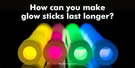 Do glow sticks release heat?
