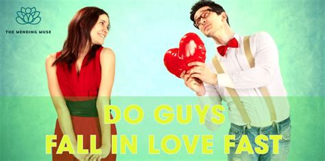 Do guys fall in love faster?