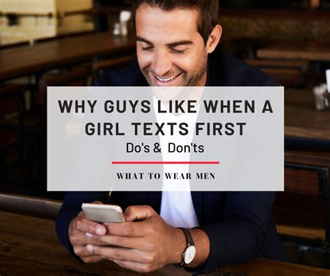 Do guys like it when a girl texts you first?