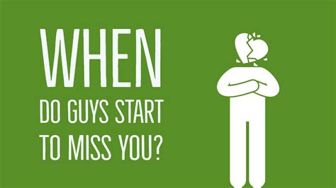 Do guys miss their ex after a breakup?