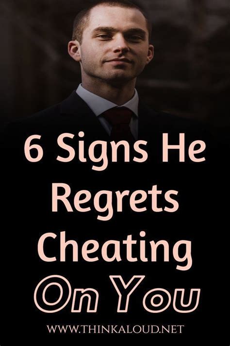 Do guys regret cheating?