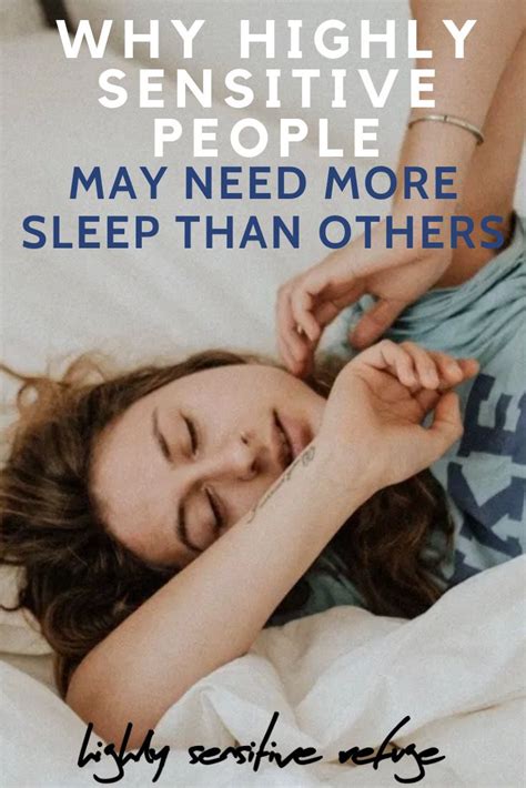 Do highly sensitive people need more sleep?