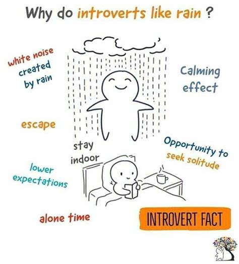 Do introverts like rain?