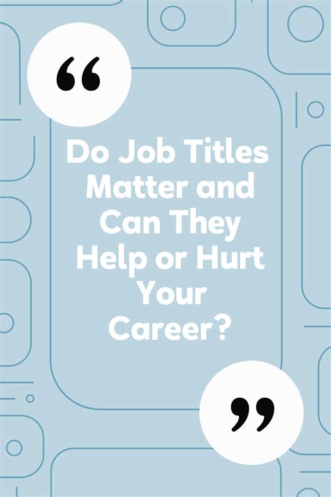 Do job titles matter?