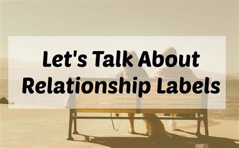 Do labels matter in relationships?