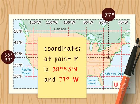 Do maps give coordinates?