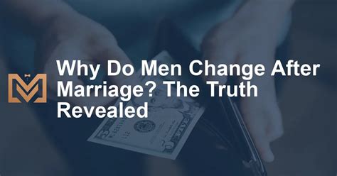 Do men change after marriage?