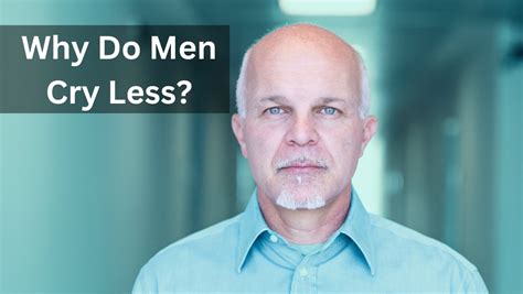 Do men cry less as they age?