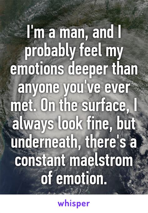 Do men feel emotions deeper?