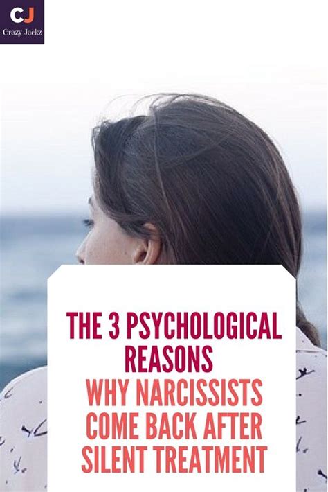 Do narcissists come back after silent treatment?
