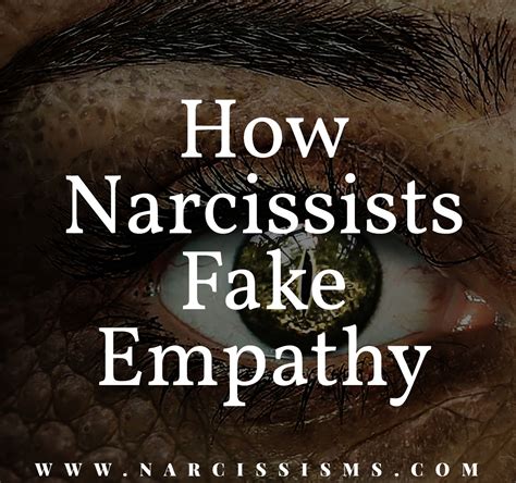 Do narcissists fake empathy?