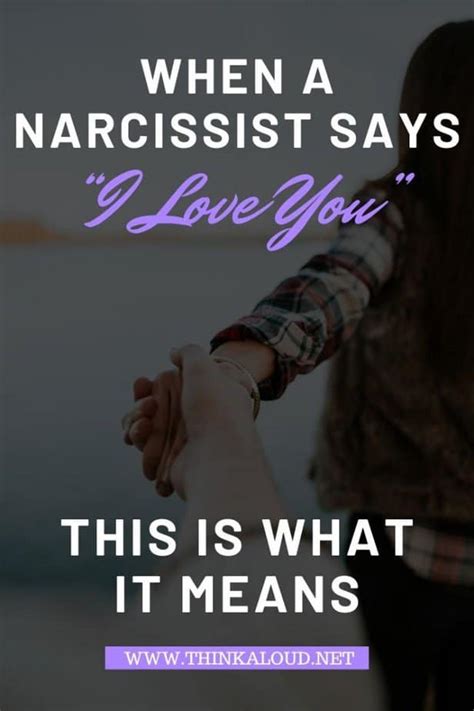 Do narcissists say I love you?