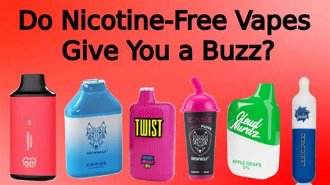 Do nicotine free vapes give you a buzz?