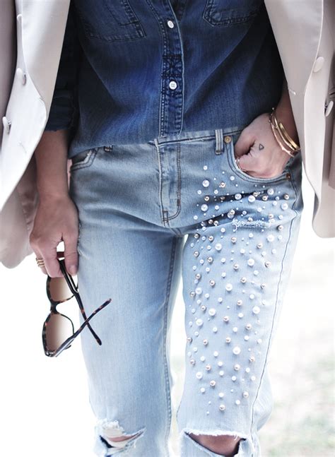 Do pearls go with denim?