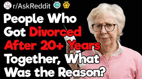 Do people divorce after 20 years?