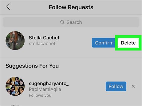 Do people know if you decline their follow request on Instagram?