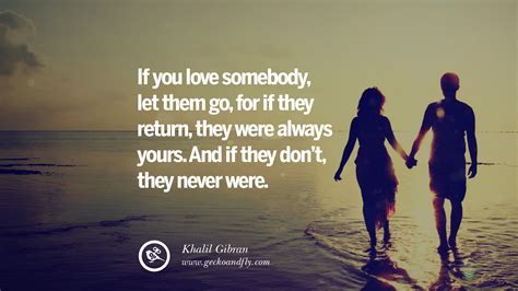 Do people let go of someone they love?
