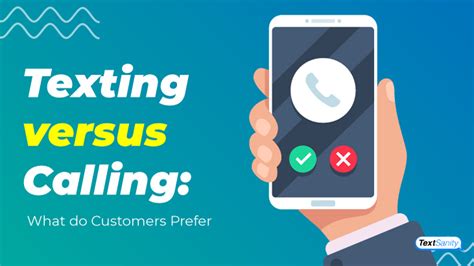 Do people prefer to call or text?