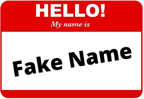 Do people use fake names online?