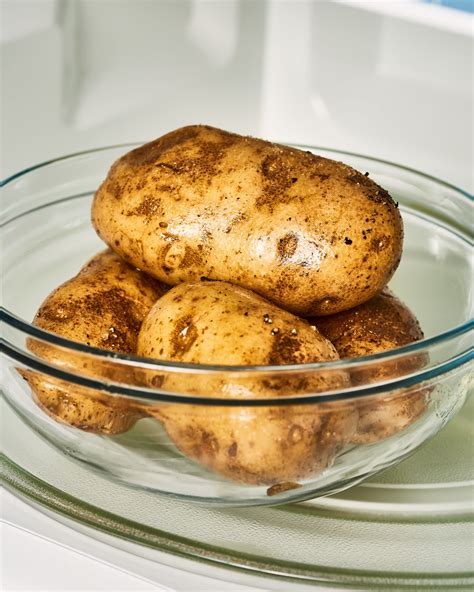 Do potatoes soften in microwave?